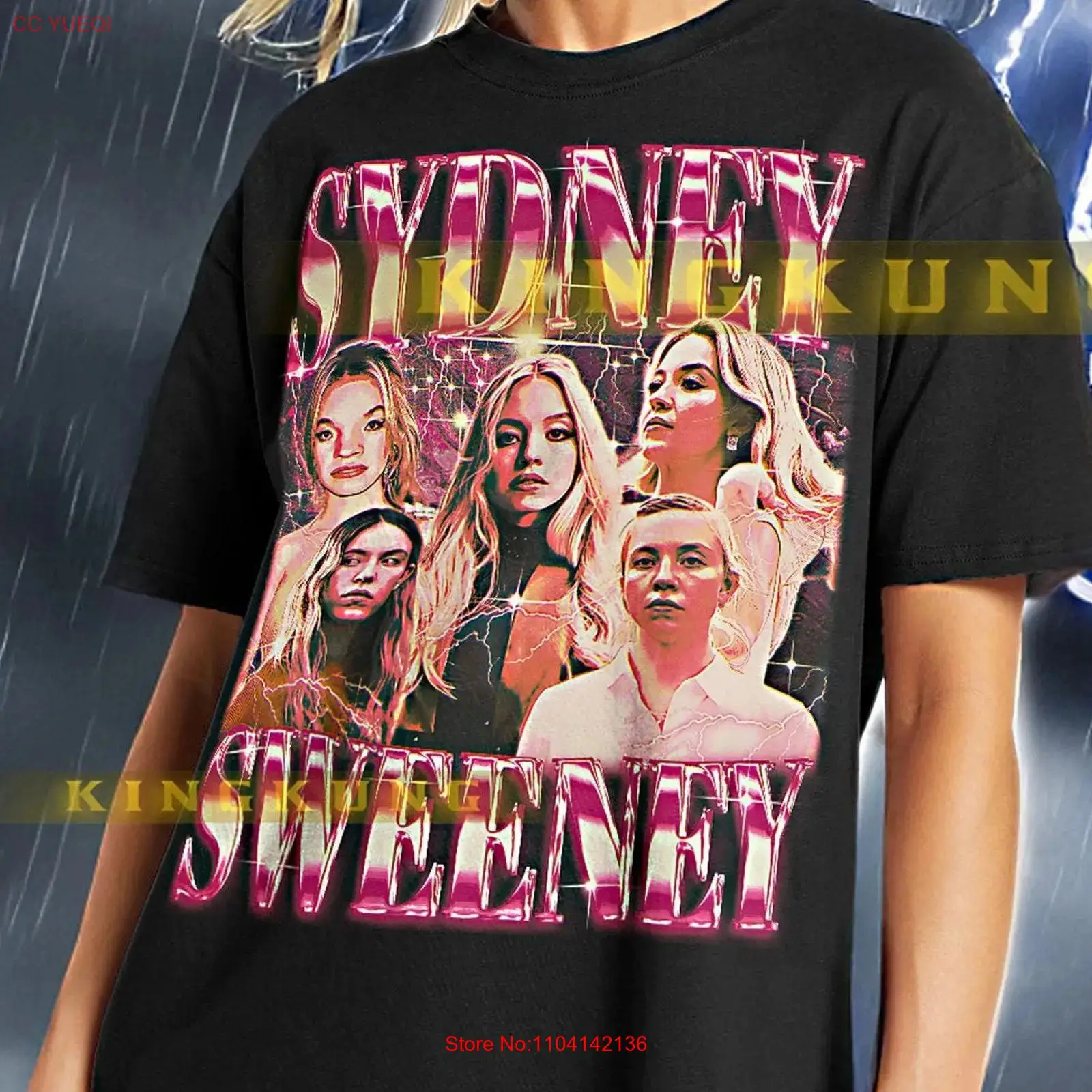 Men'S Fashion Sydney - SYDNEY SWEENEY T-shirt Vintage Retro jaren
