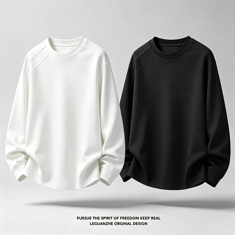 Men'S Fashion T Shirts - Heren T-shirt met ronde hals, raglanmouwen,