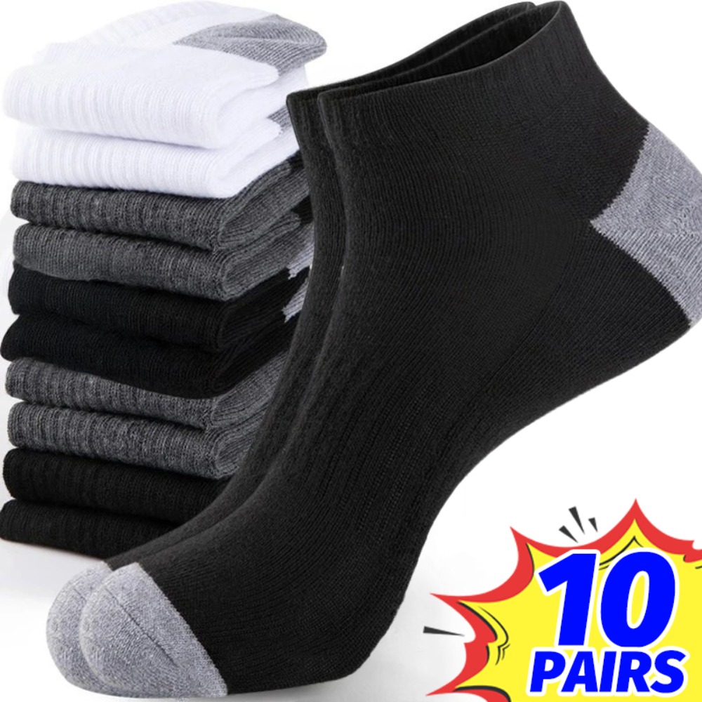 Socks Ankle Men - 1-10Pairs Ademende Heren Zomersokken Lichtgewicht Zachte