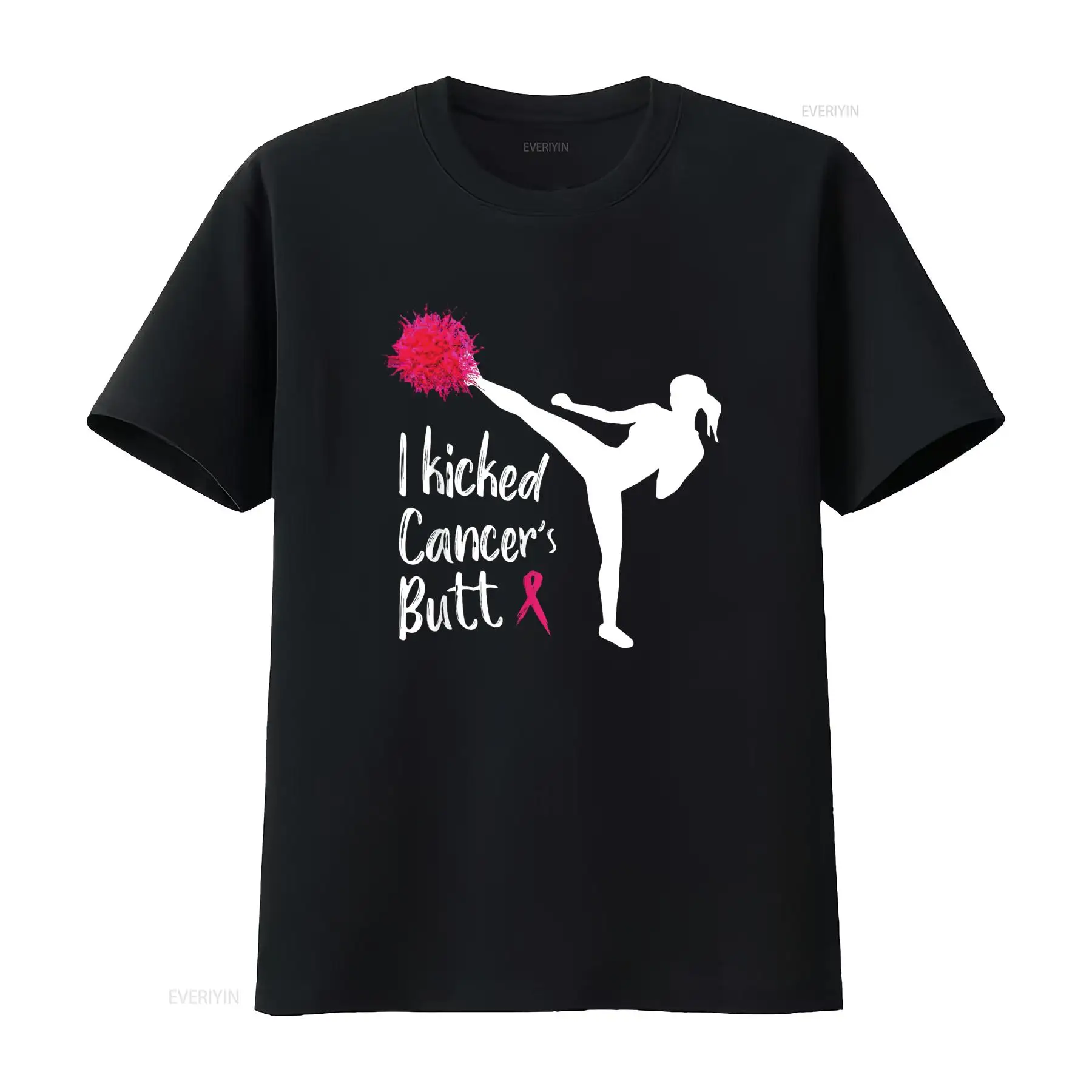 Men'S Fashion X - Ik schopte kanker kont grappige T-shirt