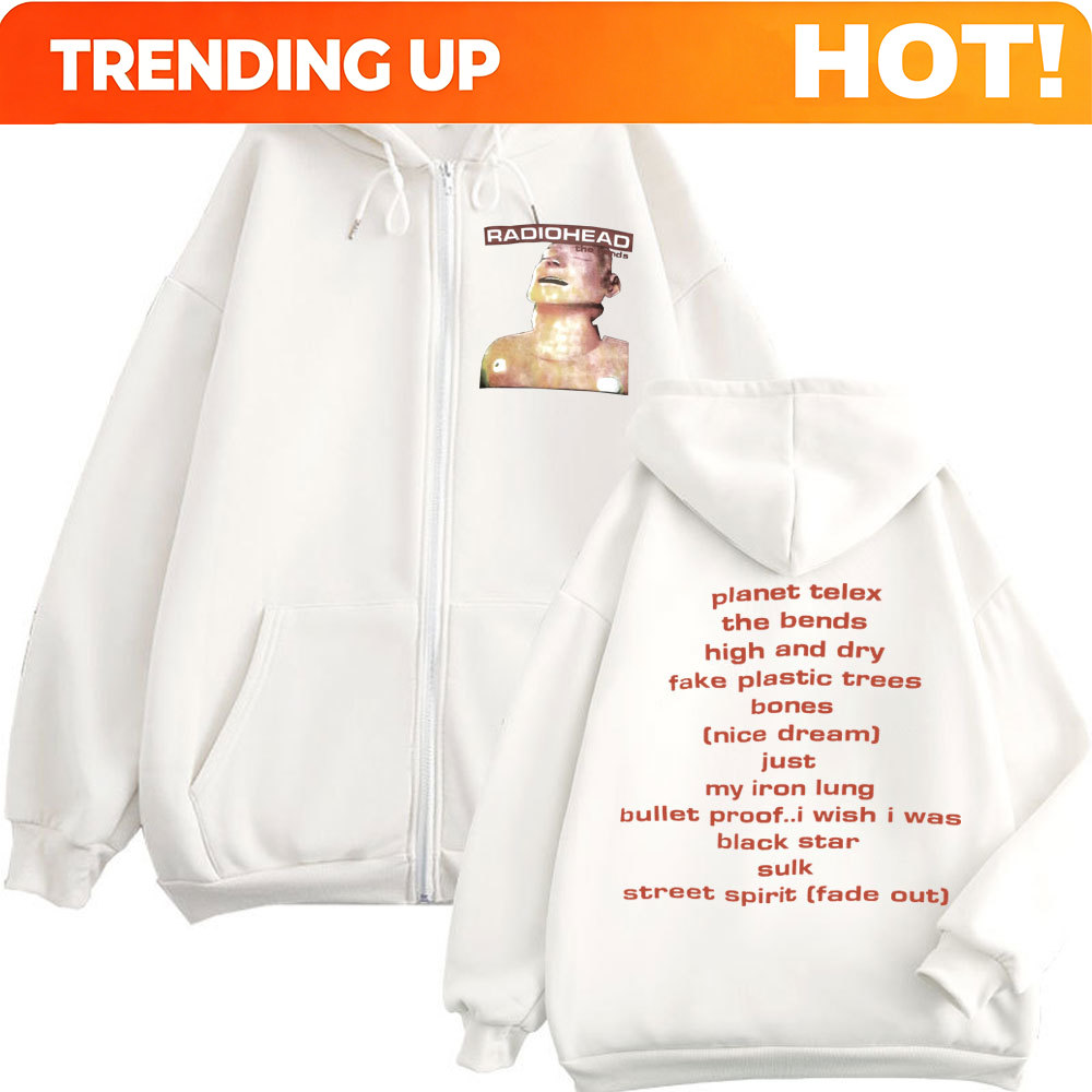 Rockband Radiohead Muziekalbum - Mens Fashion Zip Up Hoodies recensie en prijs