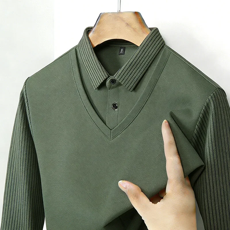 Heren nep tweedelig overhemdkr - Mens Fashion Clothes recensie en prijs