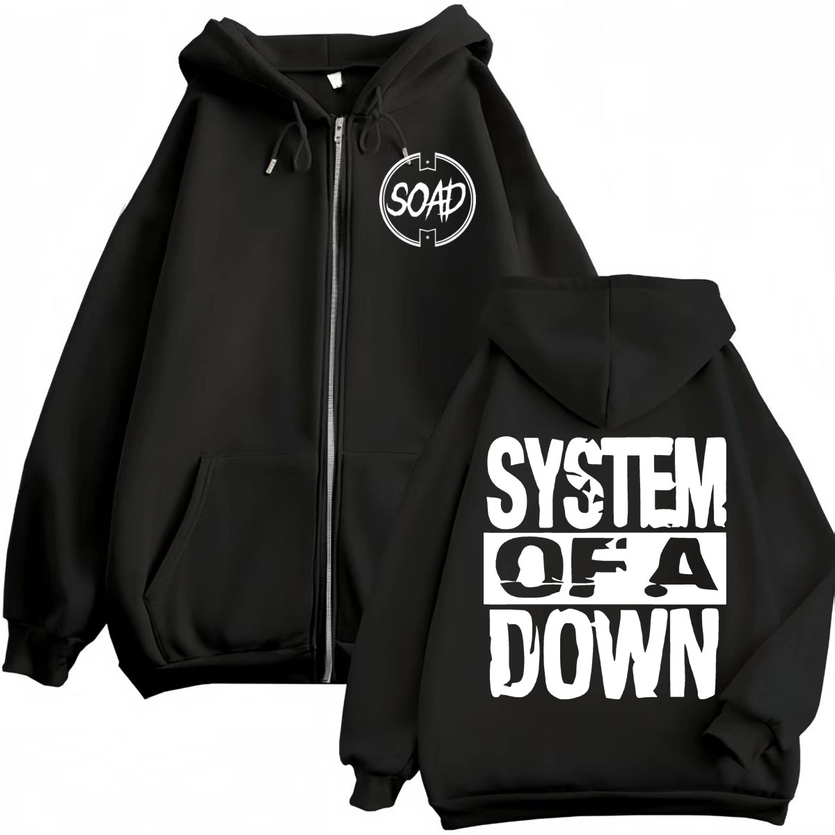 Rock Band System of A Down Pri - Mens Fashion Zip Up Hoodies recensie en prijs