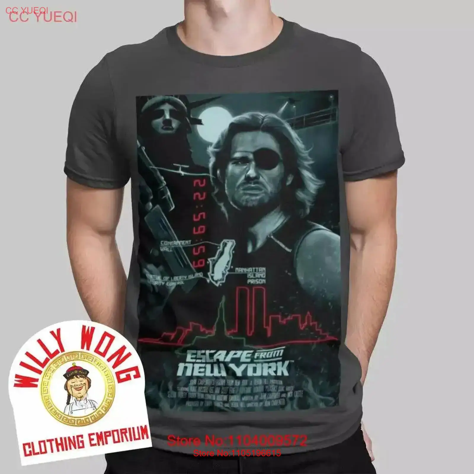 Ontsnap uit New York T-shirt R - Poster Men Fashion recensie en prijs
